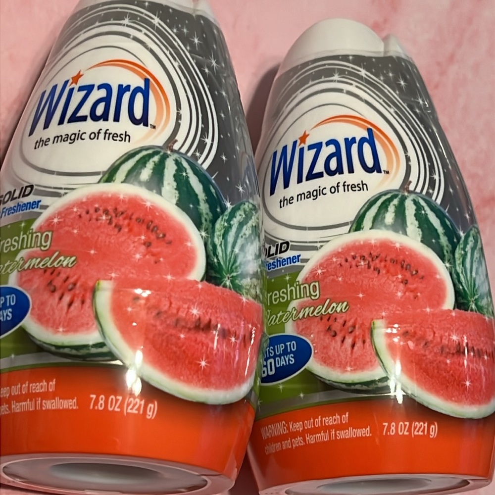 New Set of Two Wizard Refreshing Watermelon Solid Air Freshener